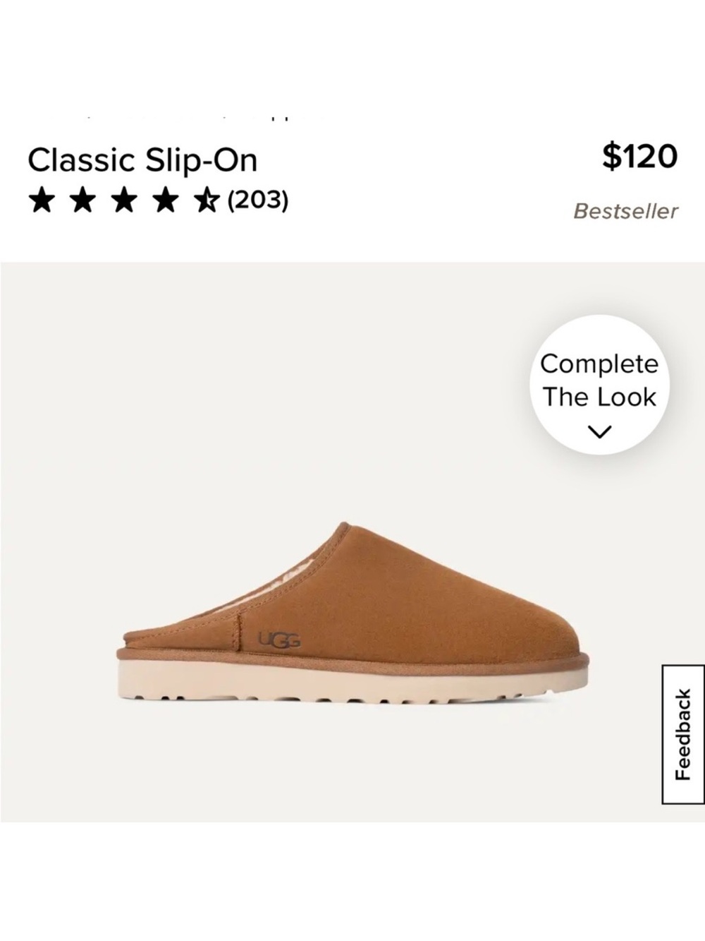 UGG Classic Slip-On Mule in Chestnut Brown for Men